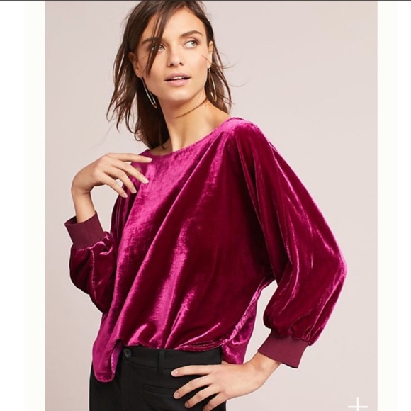 Maeve Carmen crushed velvet blouse - Picture 8 of 8